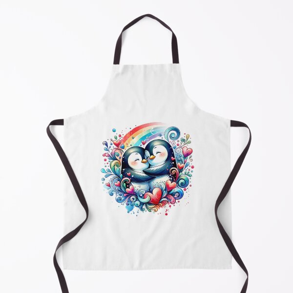 Item preview, pingüinos abrazándose designed and sold by PassionforLove.