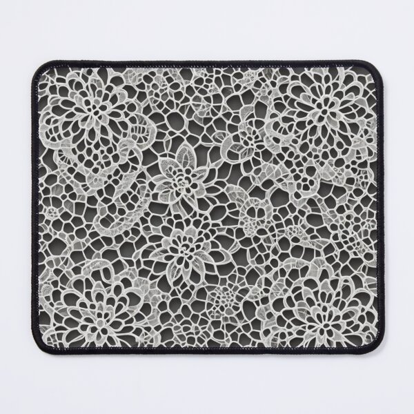 Item preview, Abstract Black and White Lace Pattern designed and sold by calibrit.