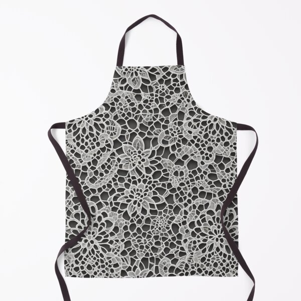 Item preview, Abstract Black and White Lace Pattern designed and sold by calibrit.