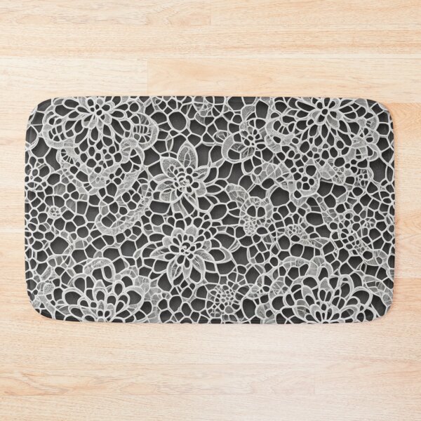 Item preview, Abstract Black and White Lace Pattern designed and sold by calibrit.