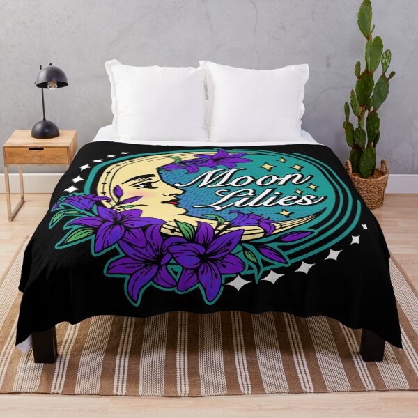 Item preview, Retro Moon Goddess with Lilies designed and sold by RavenWake.