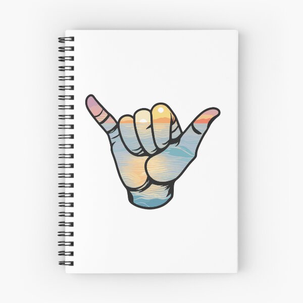 Item preview, Sunset Ocean Shaka Decal designed and sold by DESIGNSPACK ® ✅.