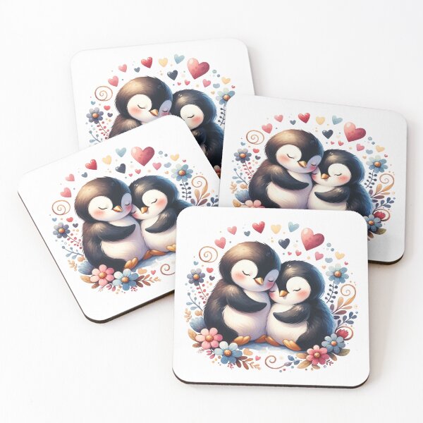 Item preview, 2 pingüinos abrazándose designed and sold by PassionforLove.