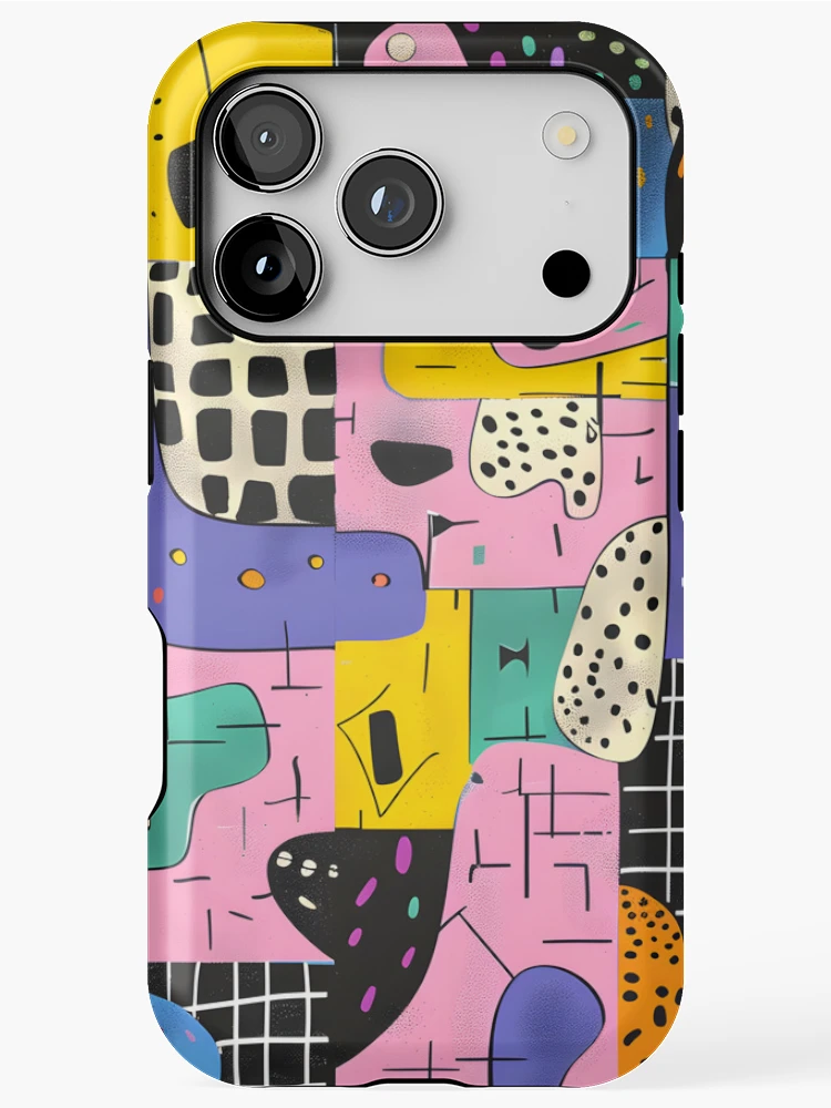 Thumbnail 1 of 4, iPhone Case, Abstract Patchwork Pattern designed and sold by Snifferius.
