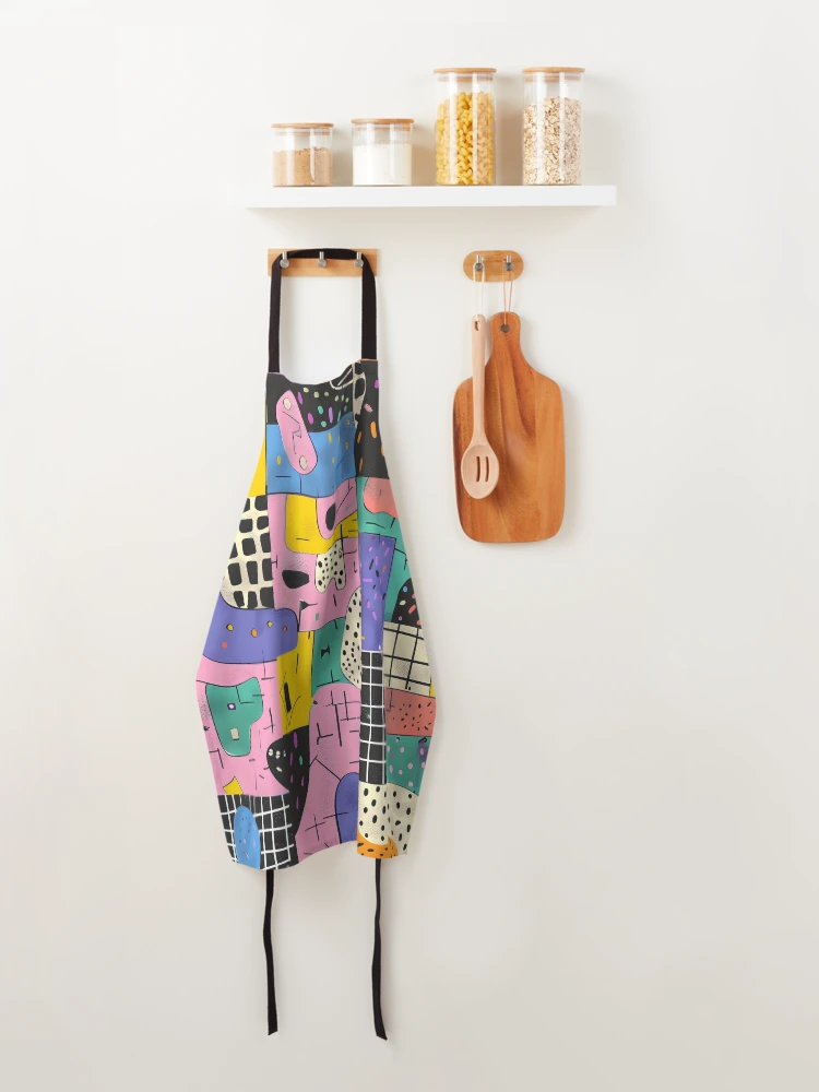 Thumbnail 4 of 6, Apron, Abstract Patchwork Pattern designed and sold by Snifferius.