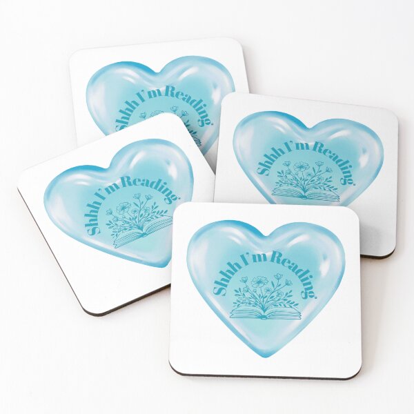 Item preview, Shhh I'm Reading Heart Book  designed and sold by HeyDaisyShop.
