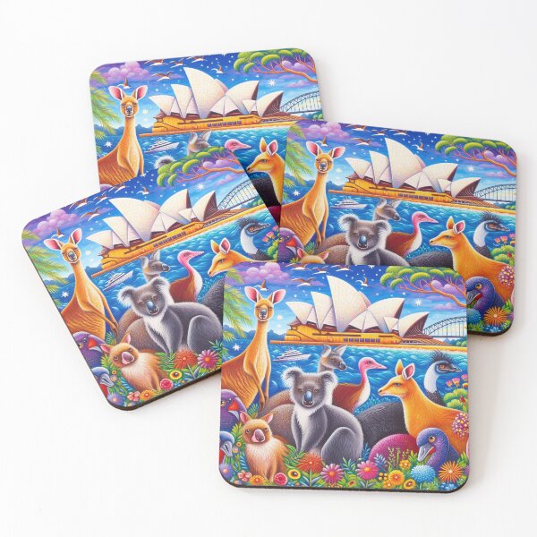 Item preview, Australia Naive Art designed and sold by Myra365Art.