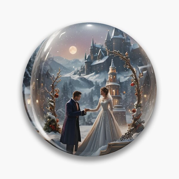 Aperçu de l'œuvre "Ma Dame" dans la boule à neige créée et vendue par Paw's Arts.
