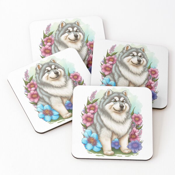Item preview, Alaska - Puppy with flowers  designed and sold by Kappadog.