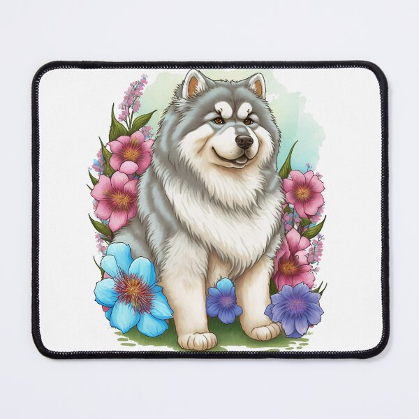 Item preview, Alaska - Puppy with flowers designed and sold by Kappadog.