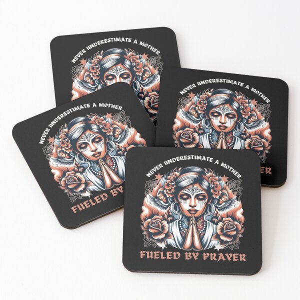 Item preview, Never Underestimate a Mother Fueled by Prayer designed and sold by jteart.