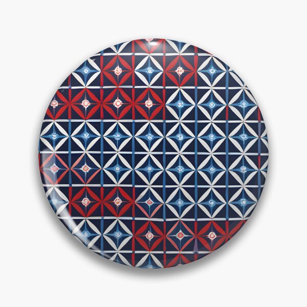 Item preview, Blue and Red Geometric Abstract designed and sold by MrKATORSKI.