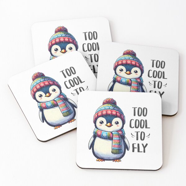 Item preview, Too Cool To Fly Cute Penguin designed and sold by HammiltenJohn.