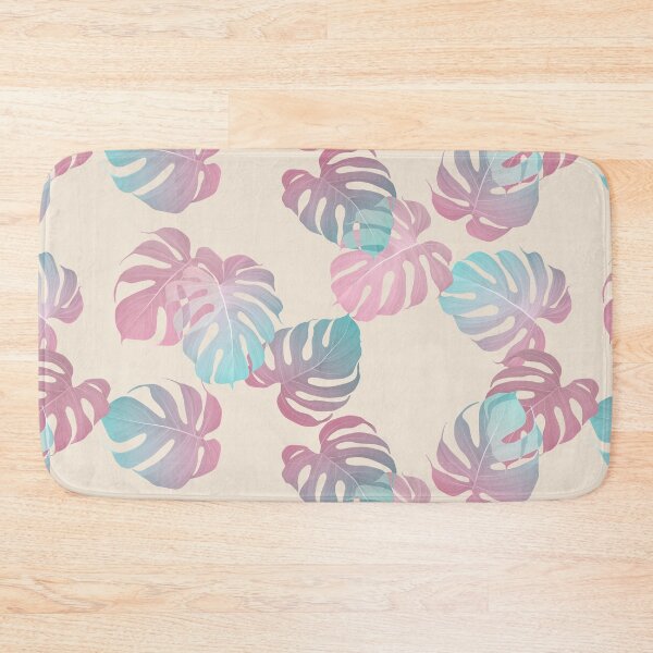Item preview, Chic summer vibes with gentle pastel Monstera leaves on a warm light brown background designed and sold by momoxsama.