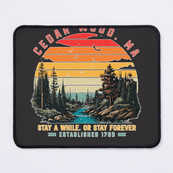 Item preview, Cedar Wood Retro Town Ad designed and sold by EnzoSilvag.