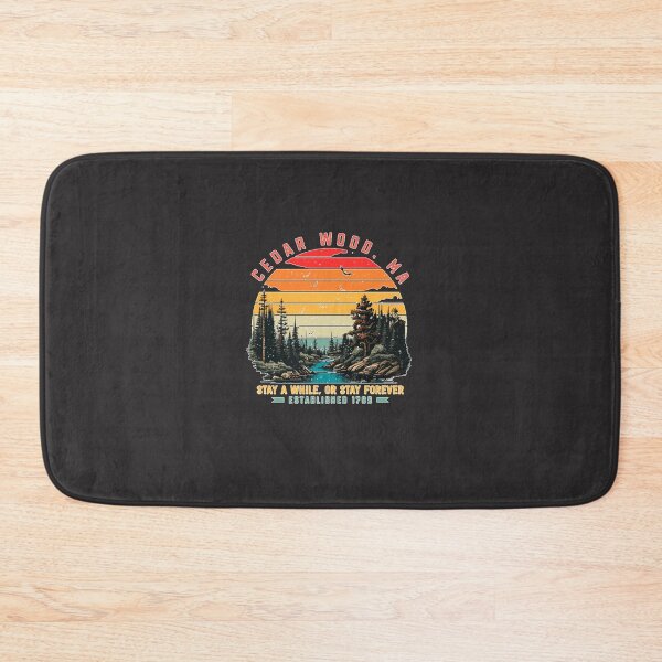 Item preview, Cedar Wood Retro Town Ad   designed and sold by EnzoSilvag.