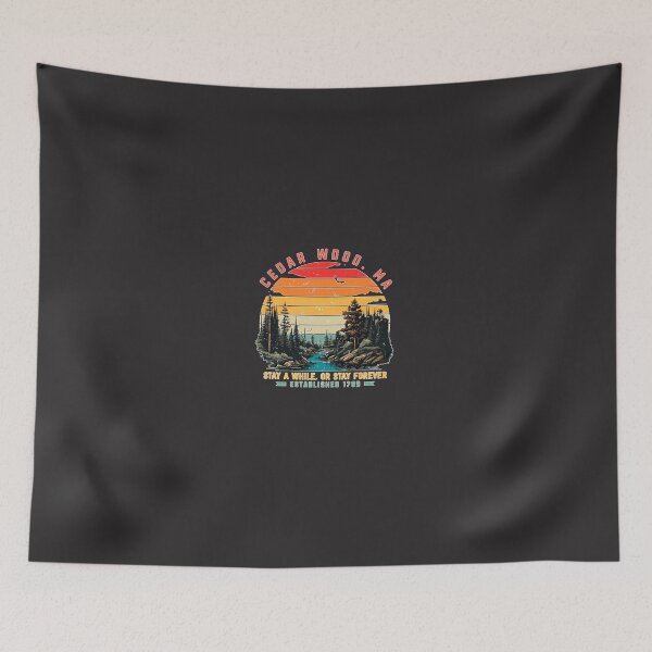 Item preview, Cedar Wood Retro Town Ad   designed and sold by EnzoSilvag.