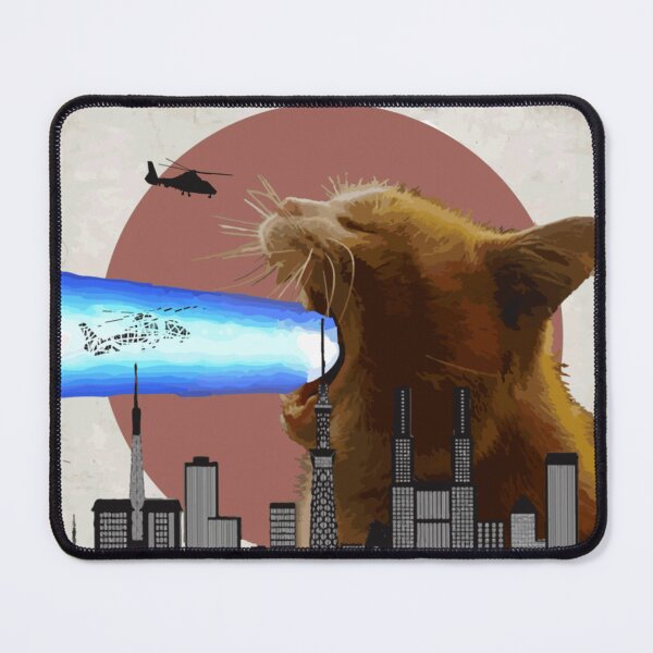 Item preview, Catzilla Giant Cat With Mouth Lasers designed and sold by EnzoSilvag.