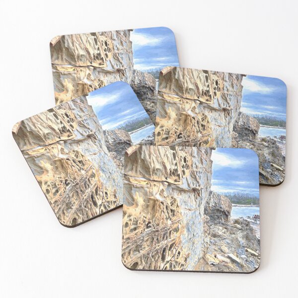 Item preview, Eternal Impressions: Textured Cliffs of Pebbly Beach designed and sold by Colin Dixon.