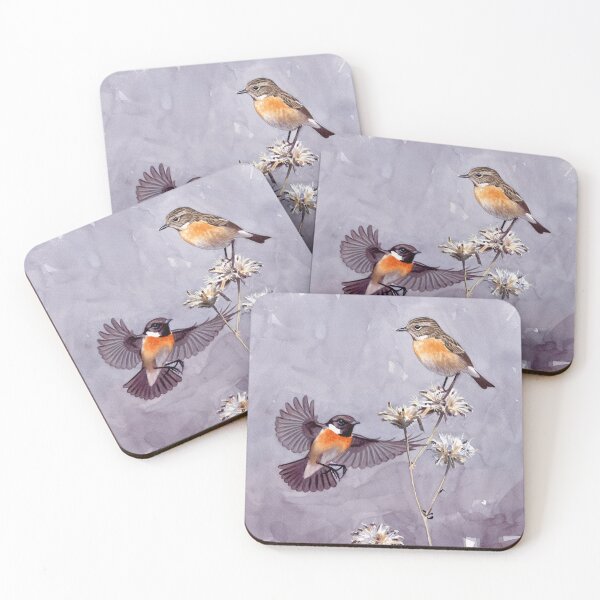 Item preview, Stonechat pair designed and sold by kokayart.