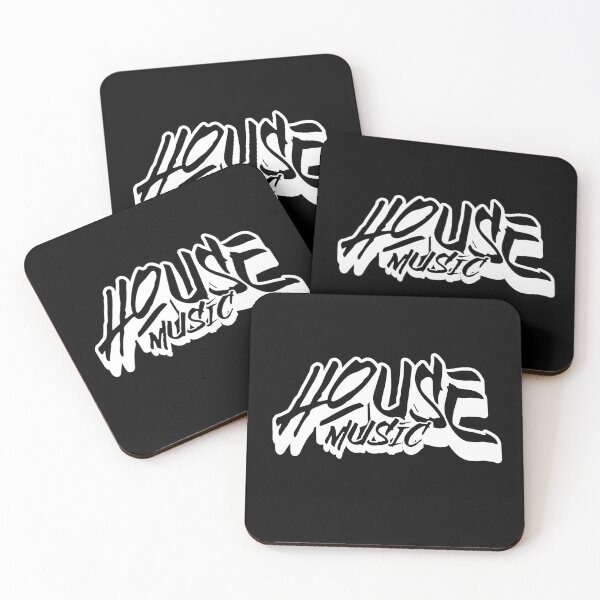 Item preview, HOUSE MUSIC  - Marker Dropshadow (White)  designed and sold by Discothreadz.