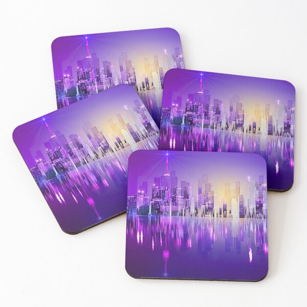 Item preview, City Glow: Sunset Skyline Art Print designed and sold by Sanctum Icons.