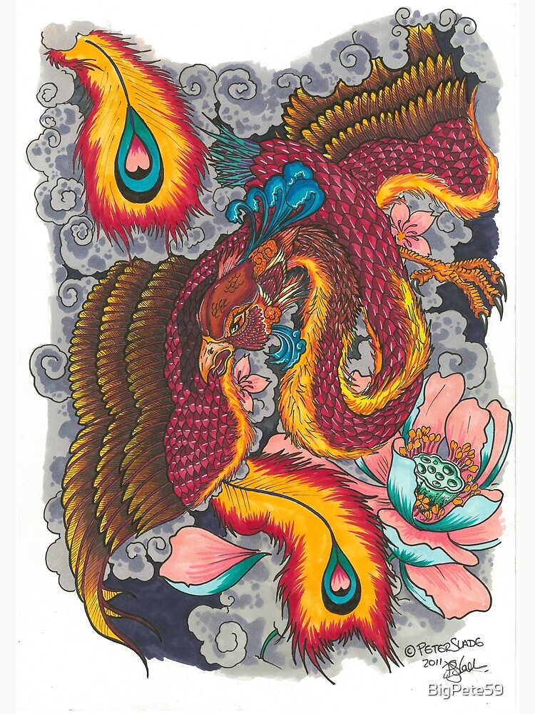 Neo-Japanese Phoenix done by Ericksen Linn in Stone's Throw, Berwyn, PA : r/ tattoos
