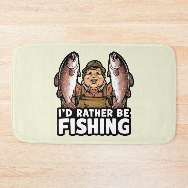 Item preview, I'd Rather Be Fishing designed and sold by KLArtzStore.