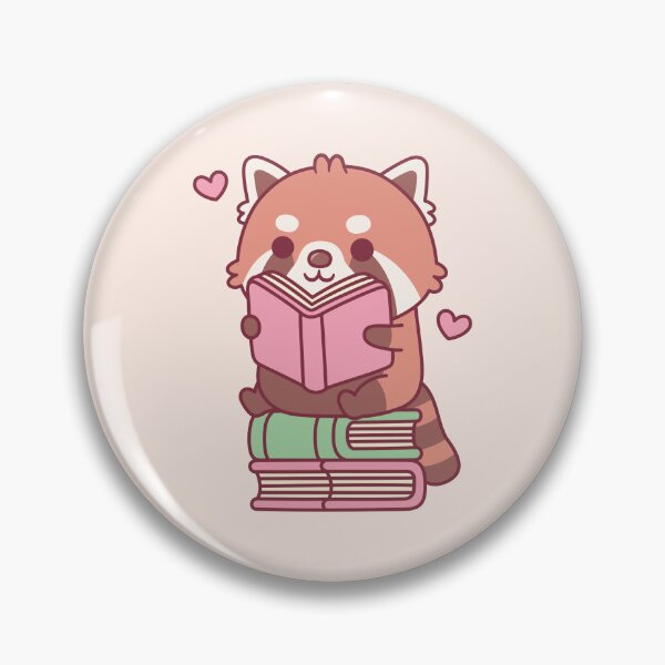 Item preview, Cute Red Panda Reading A Book While Seated On Books designed and sold by rustydoodle.