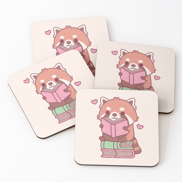 Item preview, Cute Red Panda Reading A Book While Seated On Books designed and sold by rustydoodle.