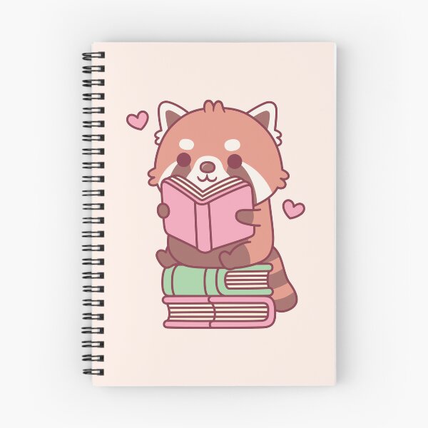 Item preview, Cute Red Panda Reading A Book While Seated On Books designed and sold by rustydoodle.