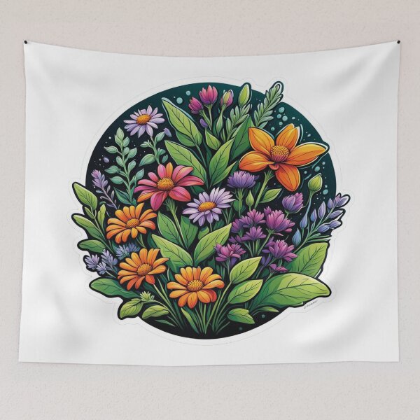 Item preview, Nocturnal flora: a colourful spectacle designed and sold by Ink-Kreativ.