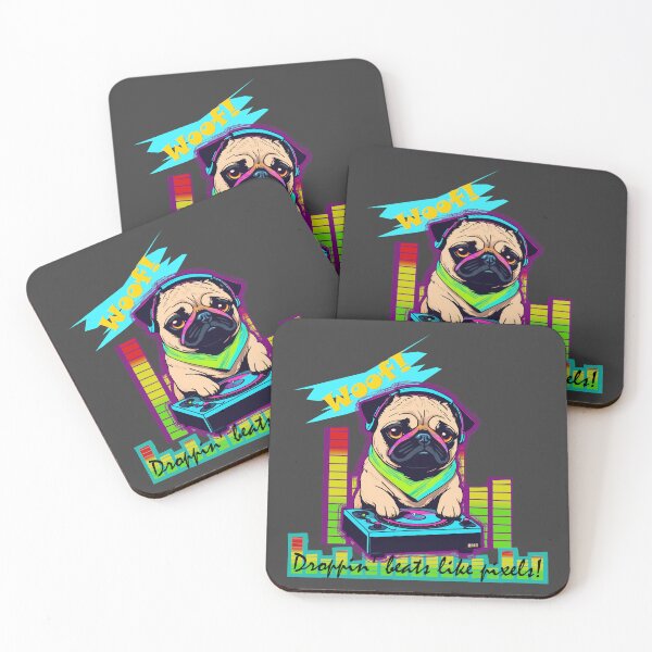 Item preview, 8-Bit Beats by DJ Pug designed and sold by purrfect pattern.