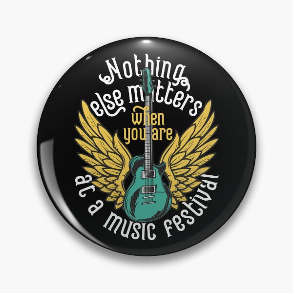 Item preview, Nothing Else Matters - Music Festival Winged Guitar Tee, Ultimate Festival Wear designed and sold by GeekStop.