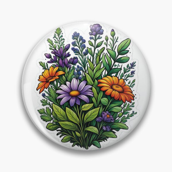Item preview, Flowers and stars: a heavenly composition designed and sold by Ink-Kreativ.