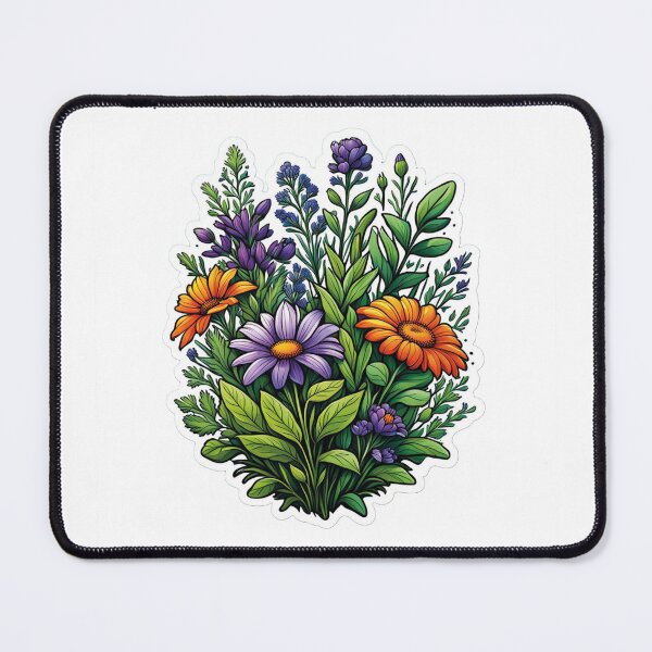 Item preview, Flowers and stars: a heavenly composition designed and sold by Ink-Kreativ.