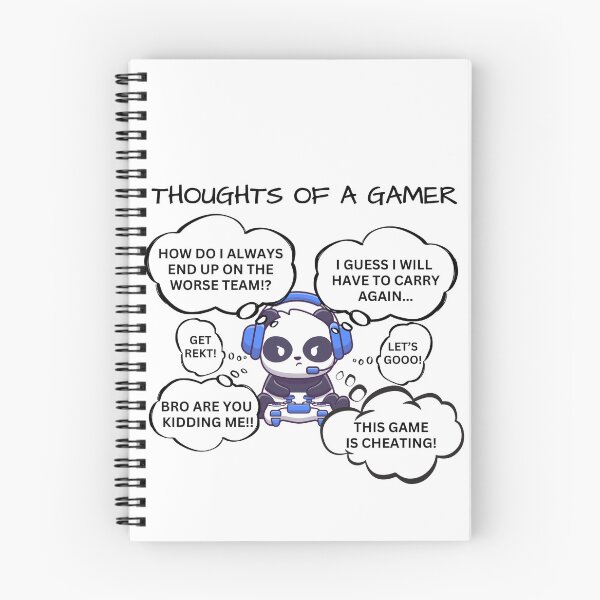 Item preview, Thoughts of a Gamer Panda designed and sold by Williams Designz.