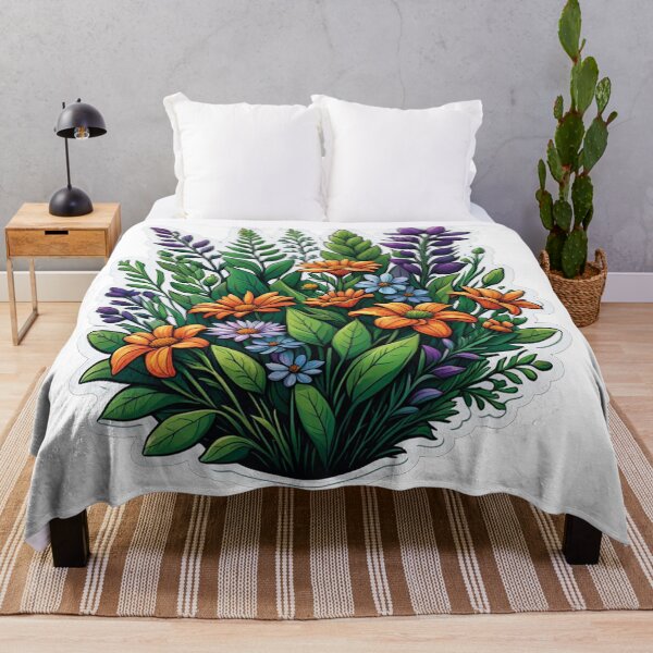 Item preview, A garden of life in vibrant colours designed and sold by Ink-Kreativ.