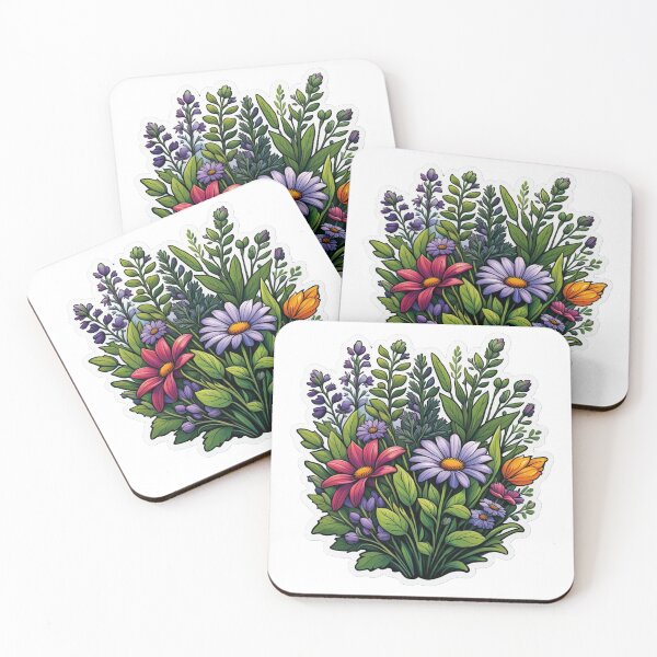 Item preview, Living flora: a colorful sea of flowers designed and sold by Ink-Kreativ.
