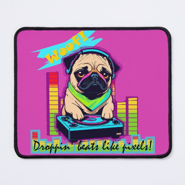 Item preview, Gettin' Puggy with the Music designed and sold by purrfect pattern.