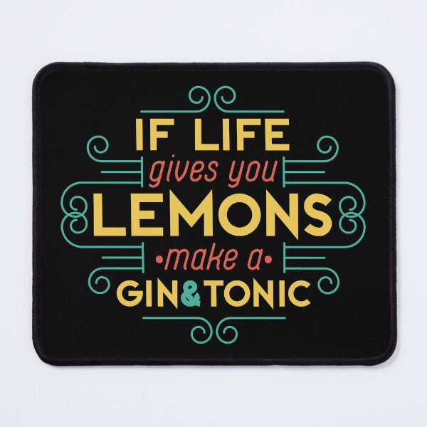 Item preview, If Life Gives You Lemons, Make a Gin & Tonic - Refreshing Cocktail Tee, Gin Lover’s Delight"  High-Volume S designed and sold by GeekStop.