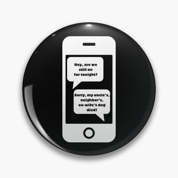 Item preview, Mobile Phone Funny Lame Excuse Conversation By SMS. designed and sold by Artography Designs.