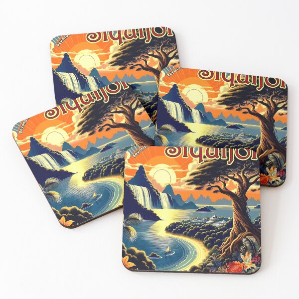 Item preview, Siquijor island Philippines vintage travel poster designed and sold by Lowtech.