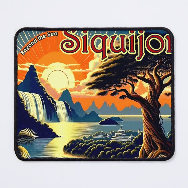 Item preview, Siquijor island Philippines vintage travel poster designed and sold by Lowtech.