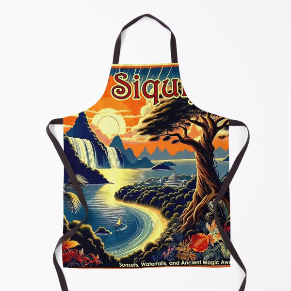 Item preview, Siquijor island Philippines vintage travel poster designed and sold by Lowtech.