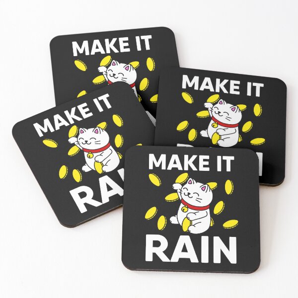 Item preview, Make It Rain Maneki Neko: Fortune Cat Design designed and sold by RiciPaneto.