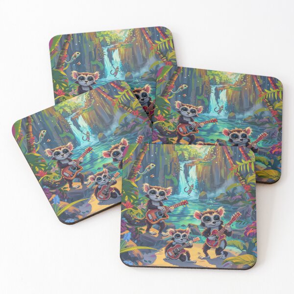 Item preview, Lemur Rock Band designed and sold by cute-animals99.