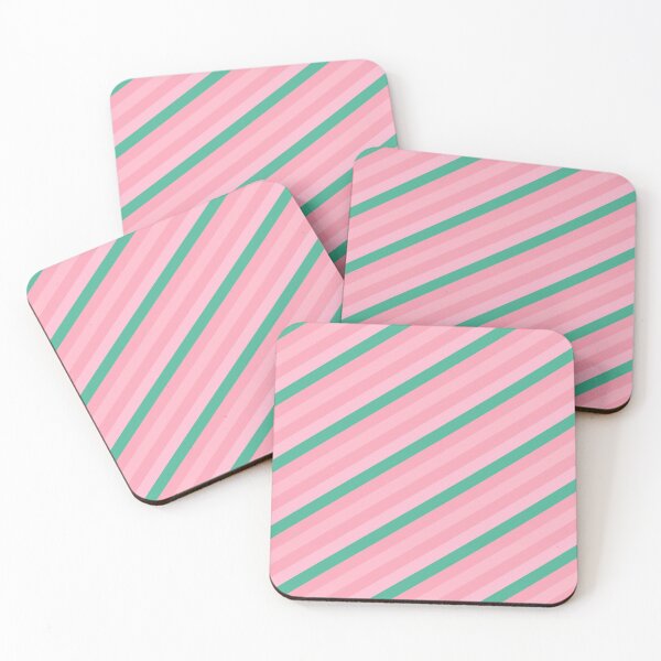 Item preview, Diagonal Stripes - Green and Pink designed and sold by SilverPegasus.
