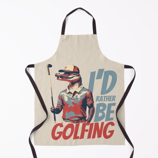 Item preview, I'd Rather Be Golfing Funny Golf Alligator designed and sold by TrueArtsStore.