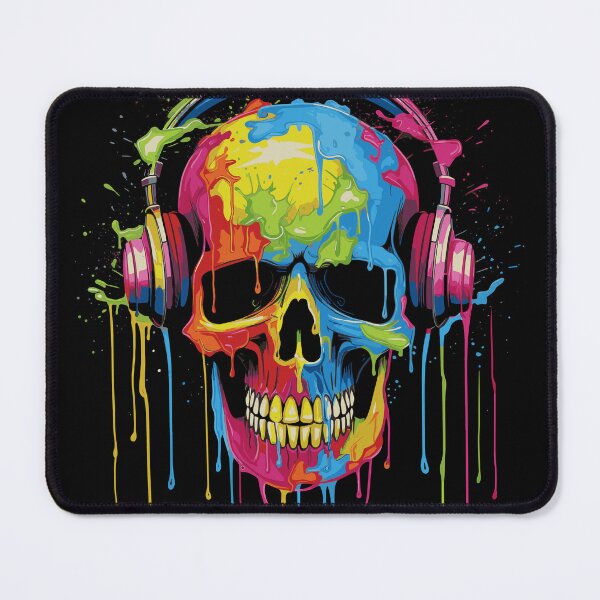 Item preview, Disc jockey de calavera zombie designed and sold by drizzd.